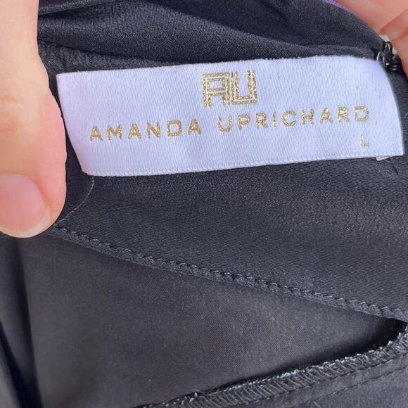 Amanda Uprichard Colorful Ethereal Rose Print Dress 100% Silk Size L - Picture 9 of 10